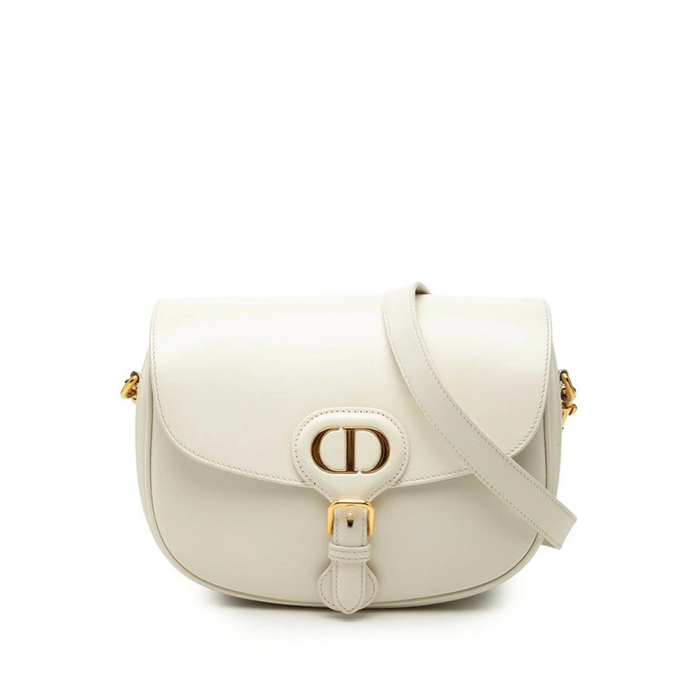 Christian Dior Bobby Crossbody Bag White Leather